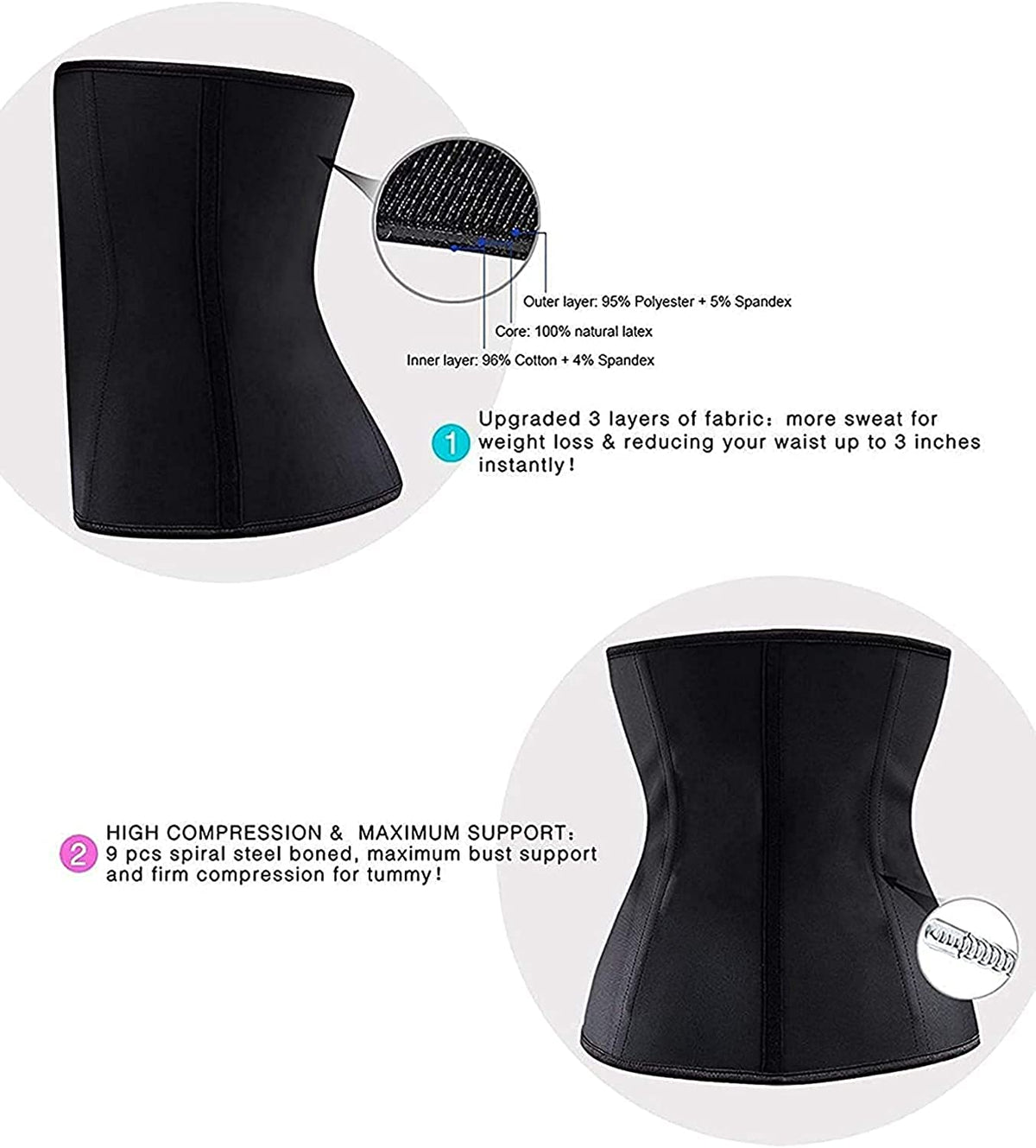Women’s Waist Trainer – Firm Support & Posture Shaper