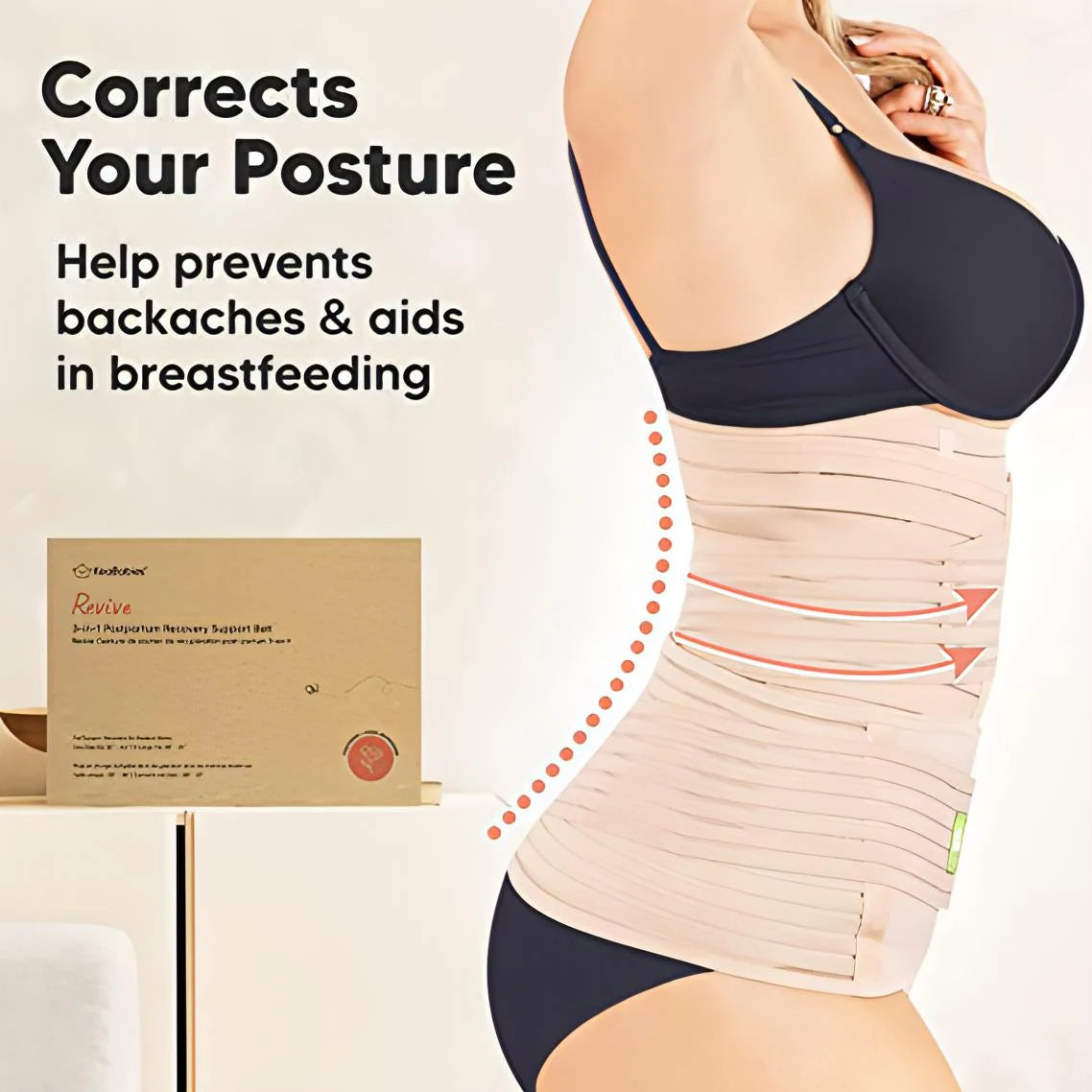 3-in-1 Postpartum Recovery Belt – Belly, Waist & Pelvis Support