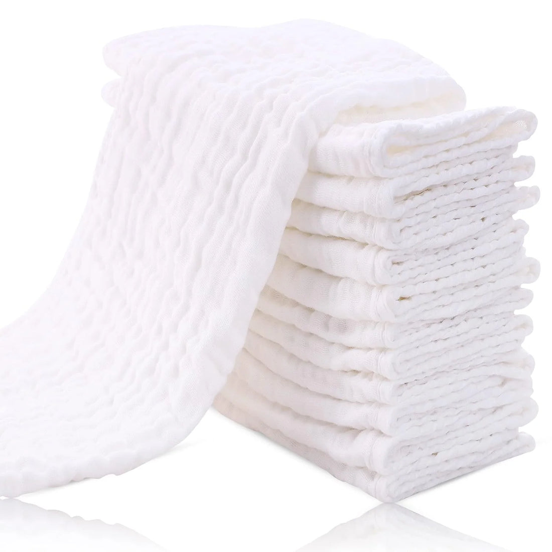 3-Pack Soft Cotton Muslin Burp Cloths
