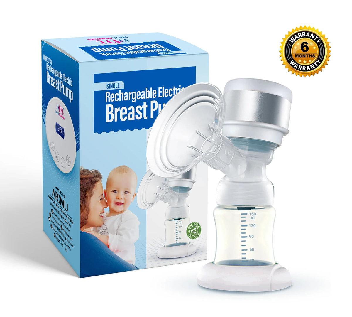 Portable Electric Breast Pump – Rechargeable