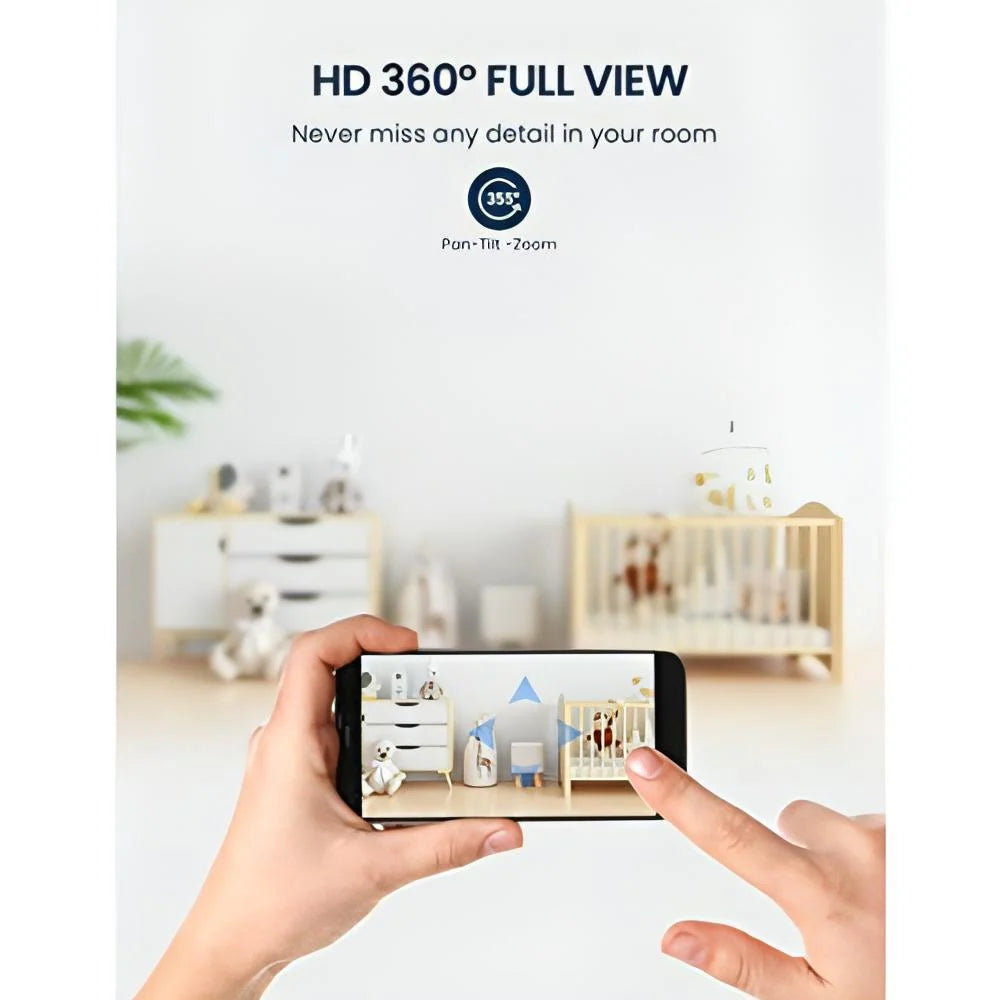 Baby Monitor with Camera & Audio – 3MP Night Vision + Motion Detection