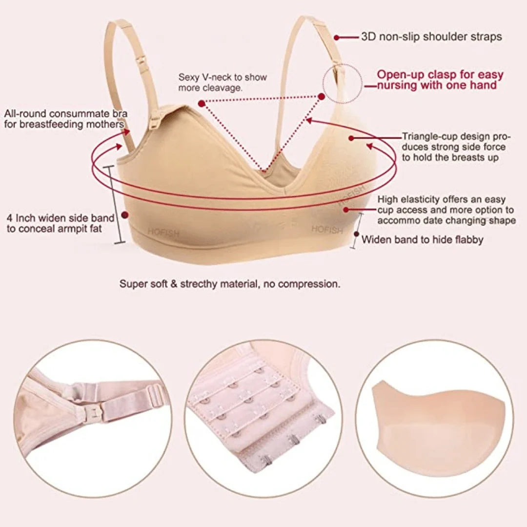 Padded Seamless Nursing Bra