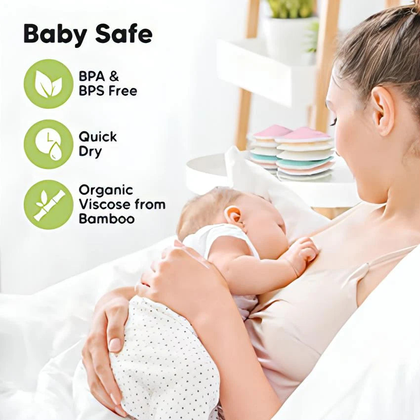 Organic Bamboo Nursing Pads – Reusable &amp; Ultra-Soft