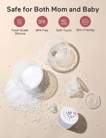 Rechargeable Hands-Free Wearable Breast Pump