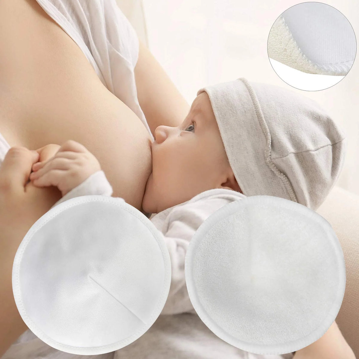 Organic Bamboo Nursing Pads – Reusable &amp; Ultra-Soft