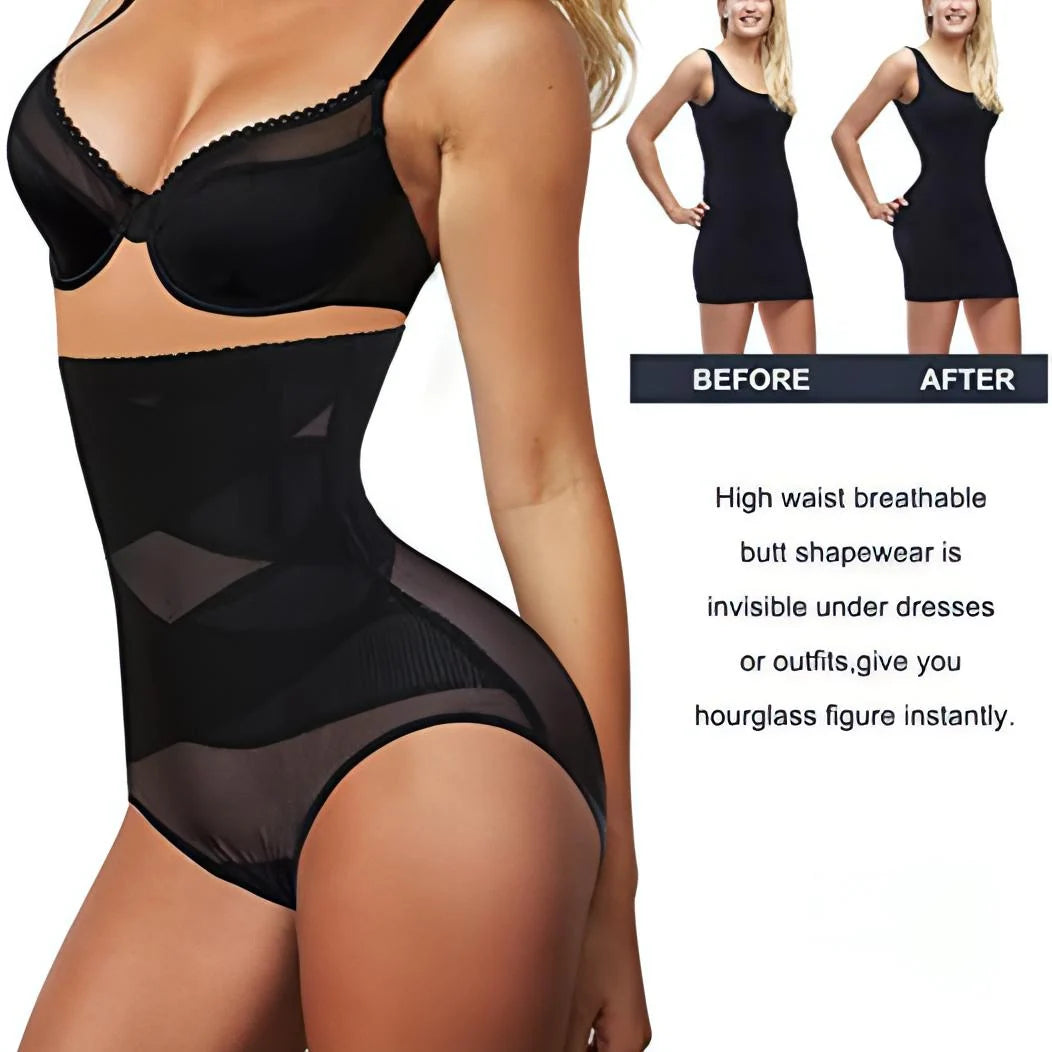 High-Waist Hips Lifter Shapewear – Double Tummy Control