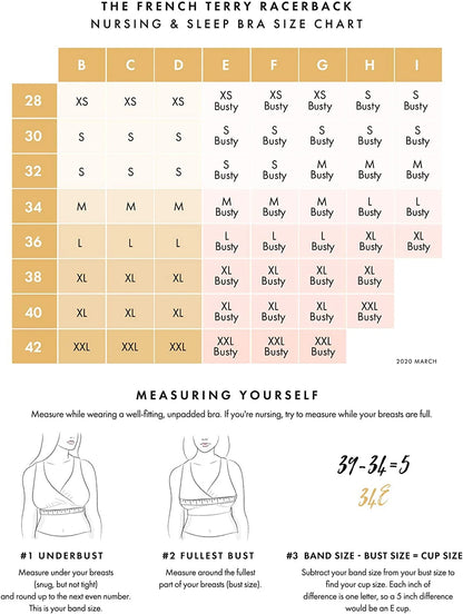 Racerback Nursing Sleep Bra – Wire-Free &amp; Ultra-Soft for Mamas