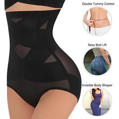 High-Waist Hips Lifter Shapewear – Double Tummy Control