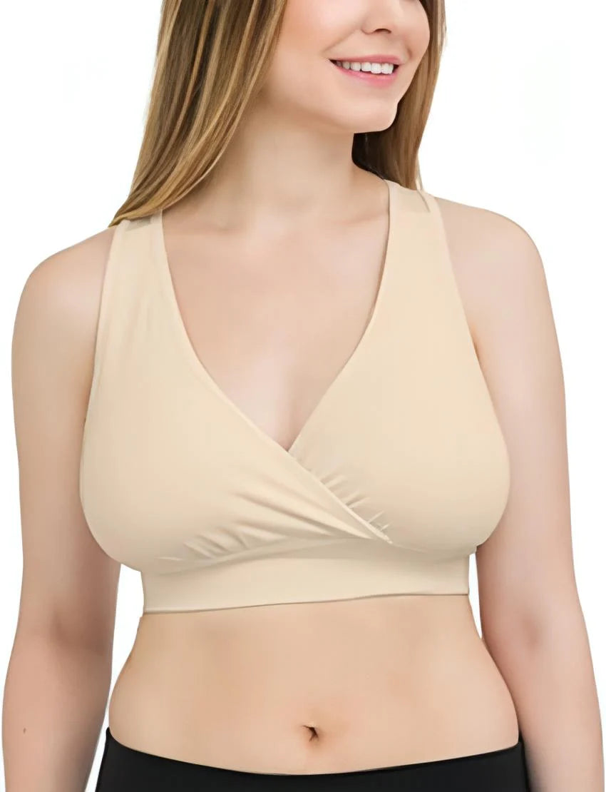 Racerback Nursing Sleep Bra – Wire-Free &amp; Ultra-Soft for Mamas