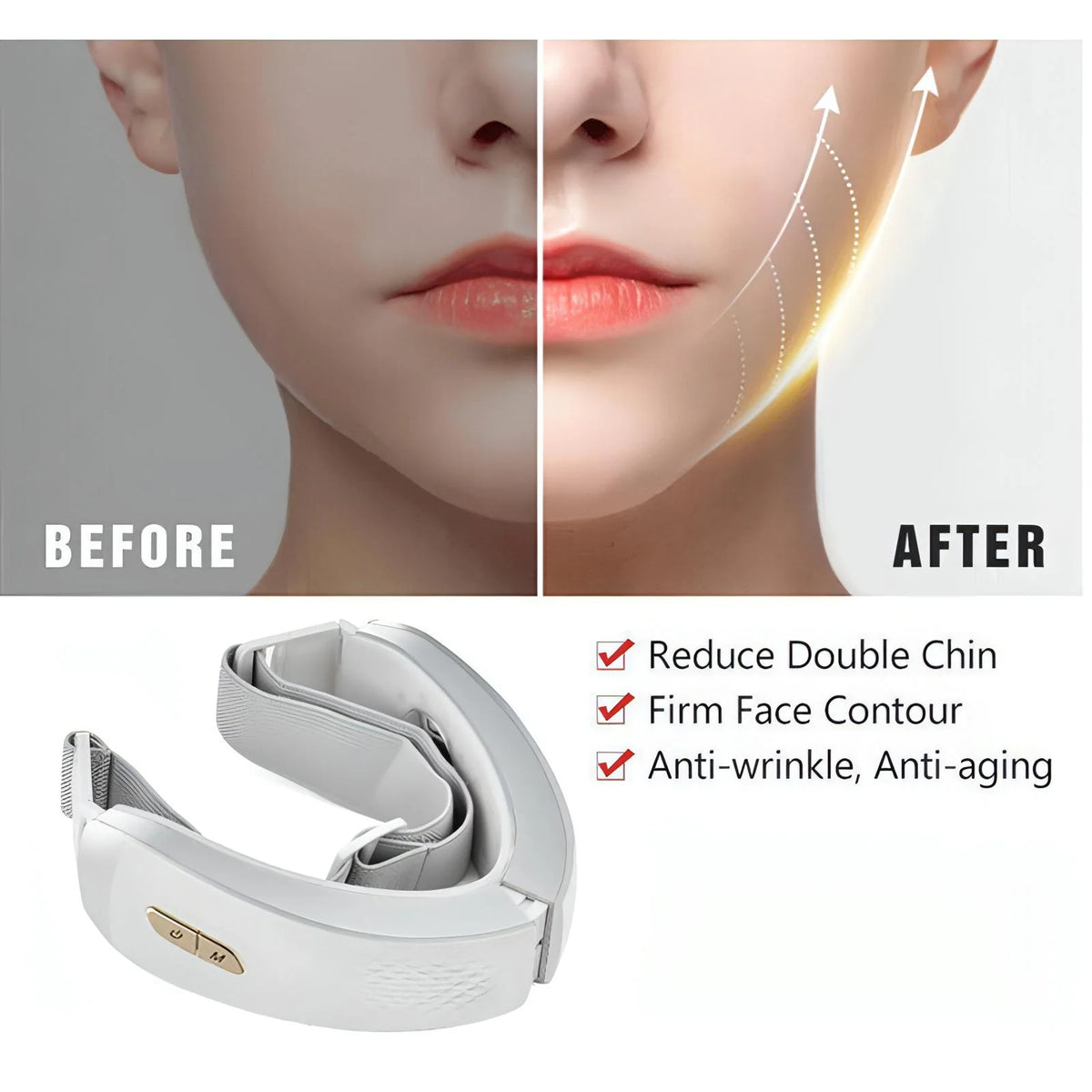 Infrared Face-Lifting Belt – Chin Tightening &amp; Skin Glow
