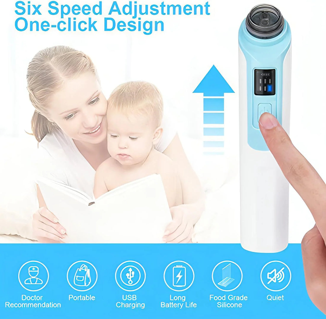 Baby Nose Cleaner – Electric, Quiet &amp; 3 Suction Levels