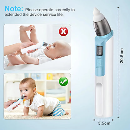 Baby Nose Cleaner – Electric, Quiet &amp; 3 Suction Levels