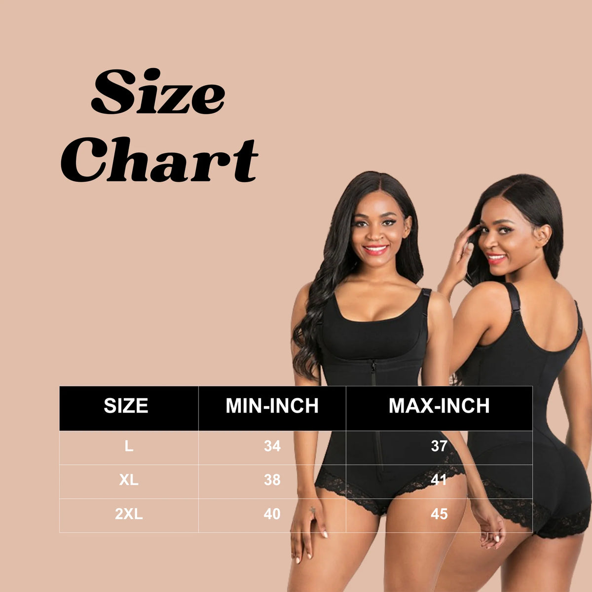 Tummy Control Shapewear Bodysuit – Zip-Up, Open Bust &amp; No Hooks