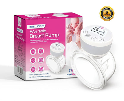 Rechargeable Hands-Free Wearable Breast Pump