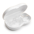 Silicone nursing covers in storage case - white background