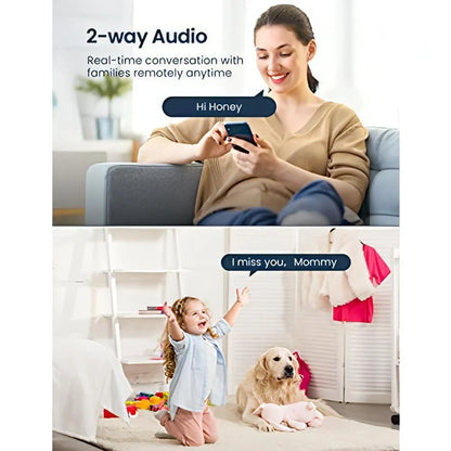 Baby Monitor with Camera &amp; Audio – 3MP Night Vision + Motion Detection