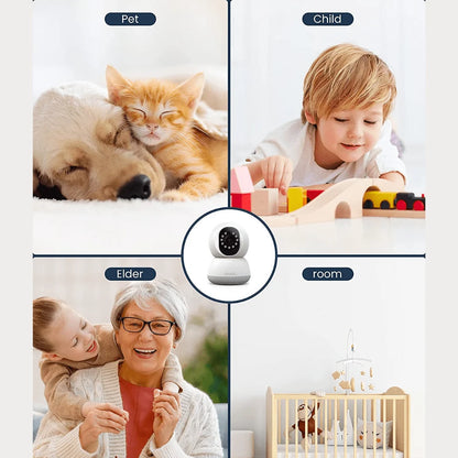 Baby Monitor with Camera &amp; Audio – 3MP Night Vision + Motion Detection