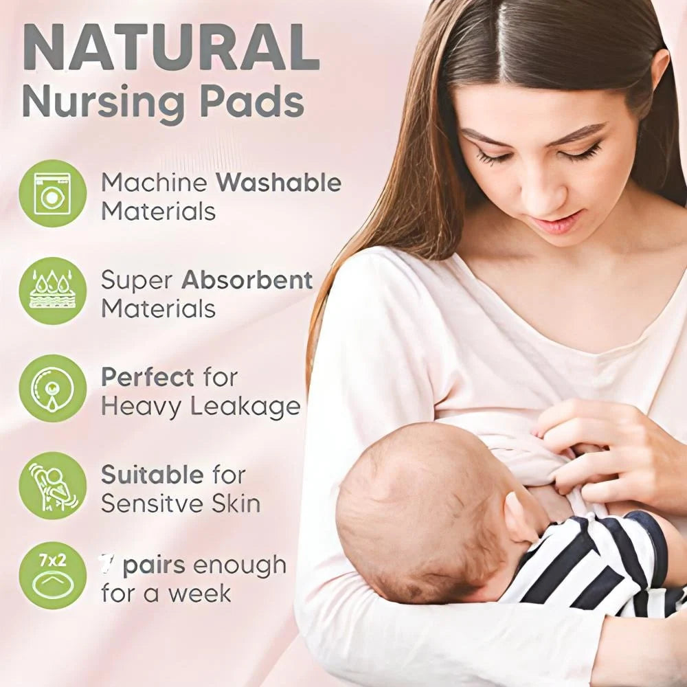 Organic Bamboo Nursing Pads – Reusable &amp; Ultra-Soft