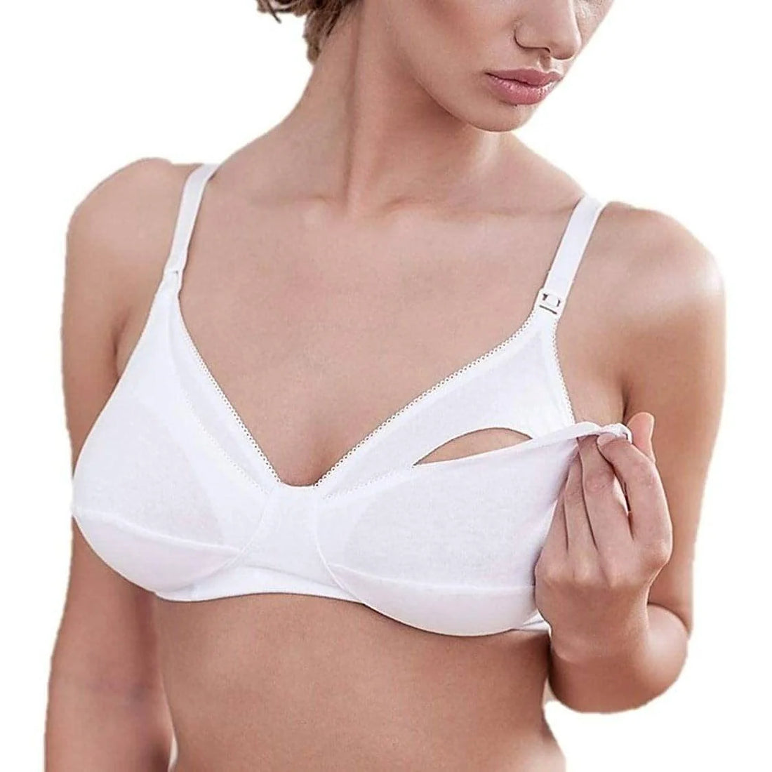 Breastfeeding Bra with Hook – Ideal for A &amp; B Cups