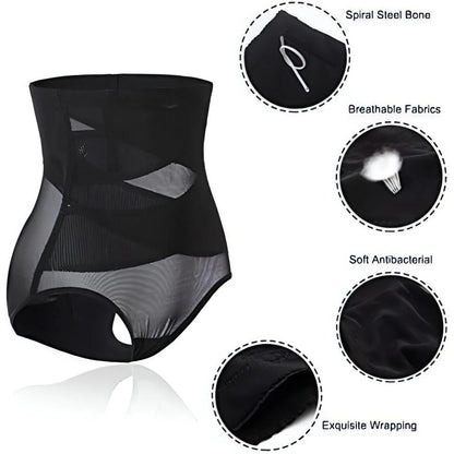 High-Waist Hips Lifter Shapewear – Double Tummy Control